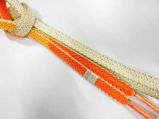 未使用品　正絹　手組帯締め